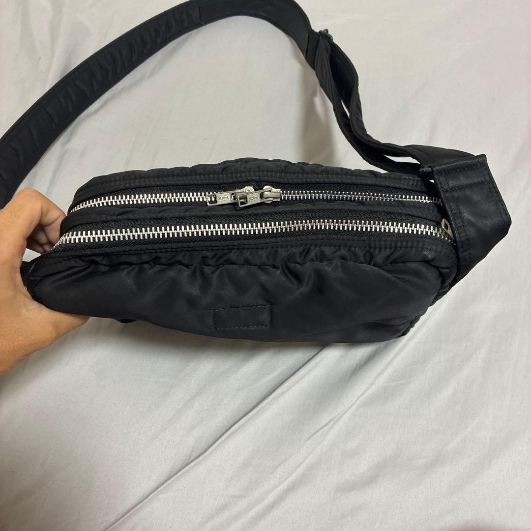 PORTER Yoshida Tanker 2Layer Shoulder bag Black Authentic Made in Japan