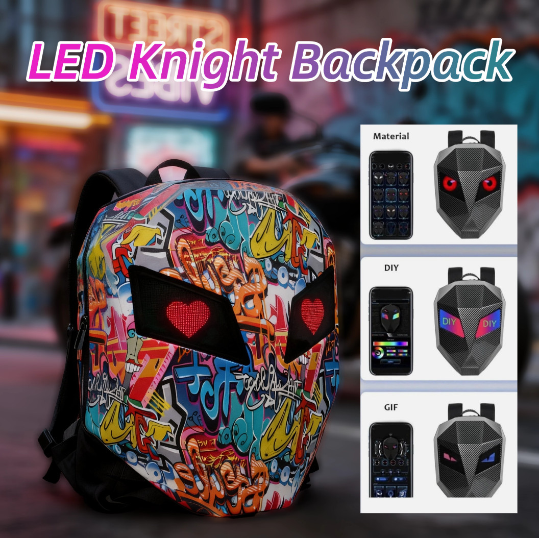 LED Display Backpack Business Travel Cycling Backpack Laptop Backpack Motorcycle