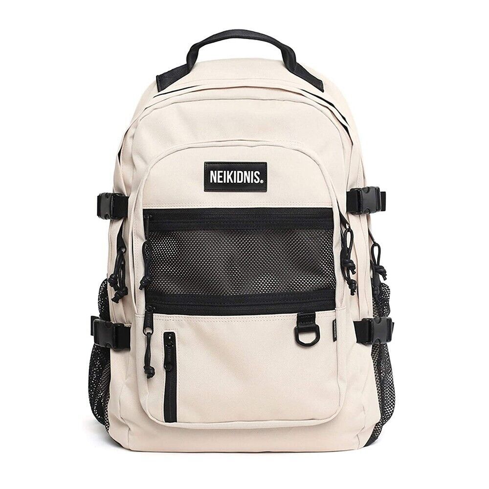 NEIKIDNIS Absolute Backpack / Mens College Backpack / Womens School Bag / Beige