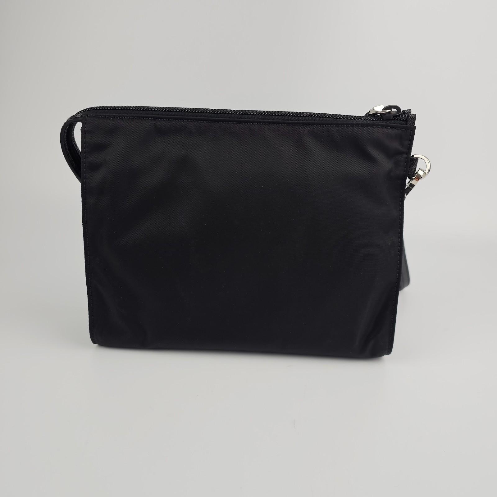 PRADA $950 Re-Nylon and Saffiano leather necessaire Bag New And Authentic