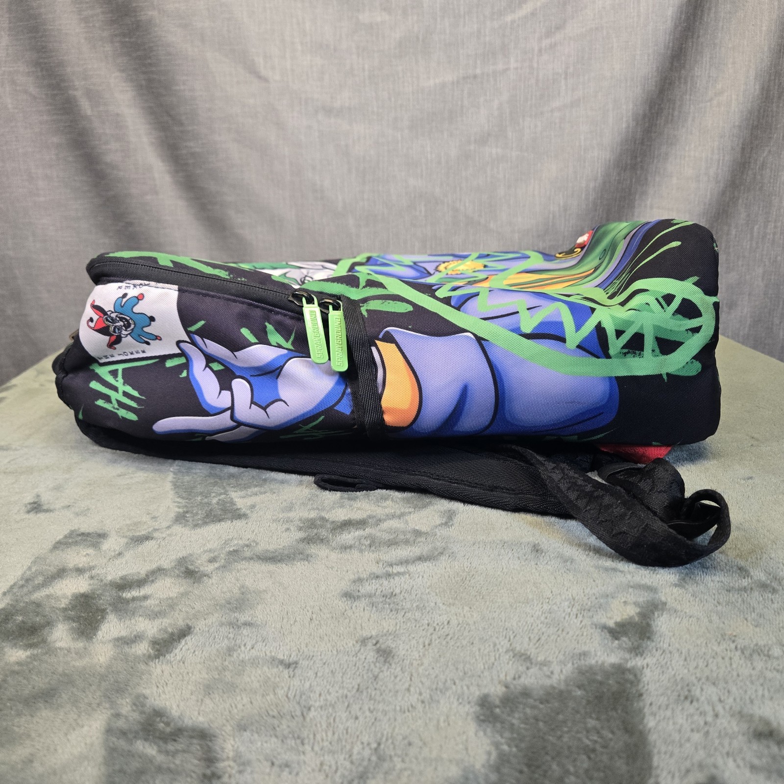 SPRAYGROUND THE JOKER HAHAHAHA BACKPACK / BATMAN BOOK BAG EUC