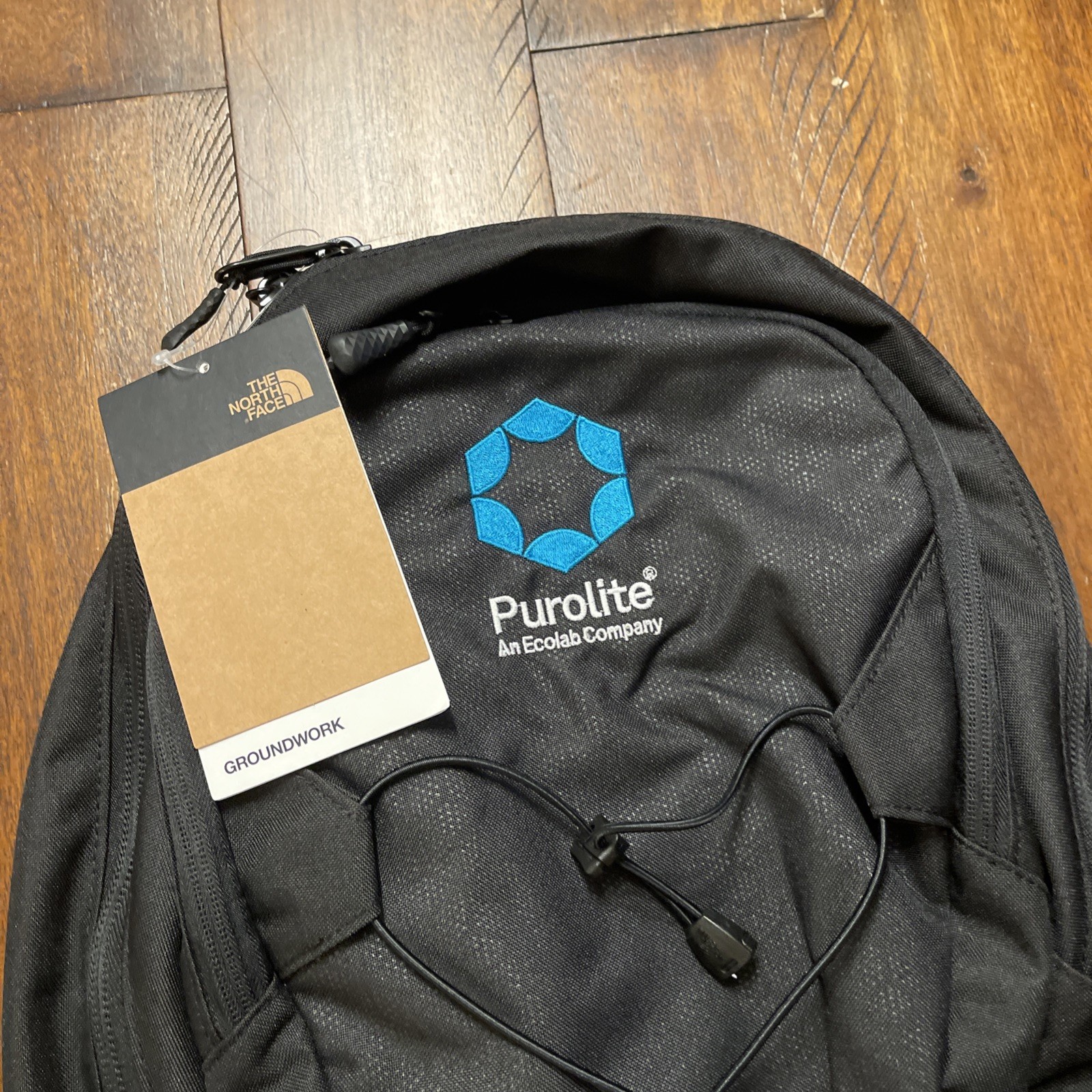 THE NORTH FACE Purolite Groundwork Black Backpack Promo Branded 3 New NWT