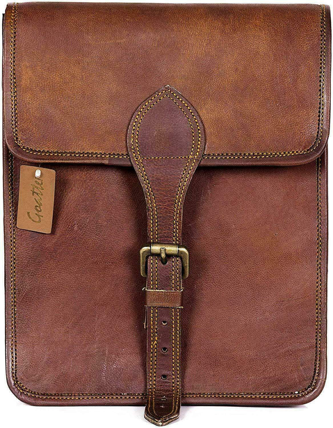 Leather Satchel Messenger Laptop Bag Large Vintage very Stylish Handcrafted