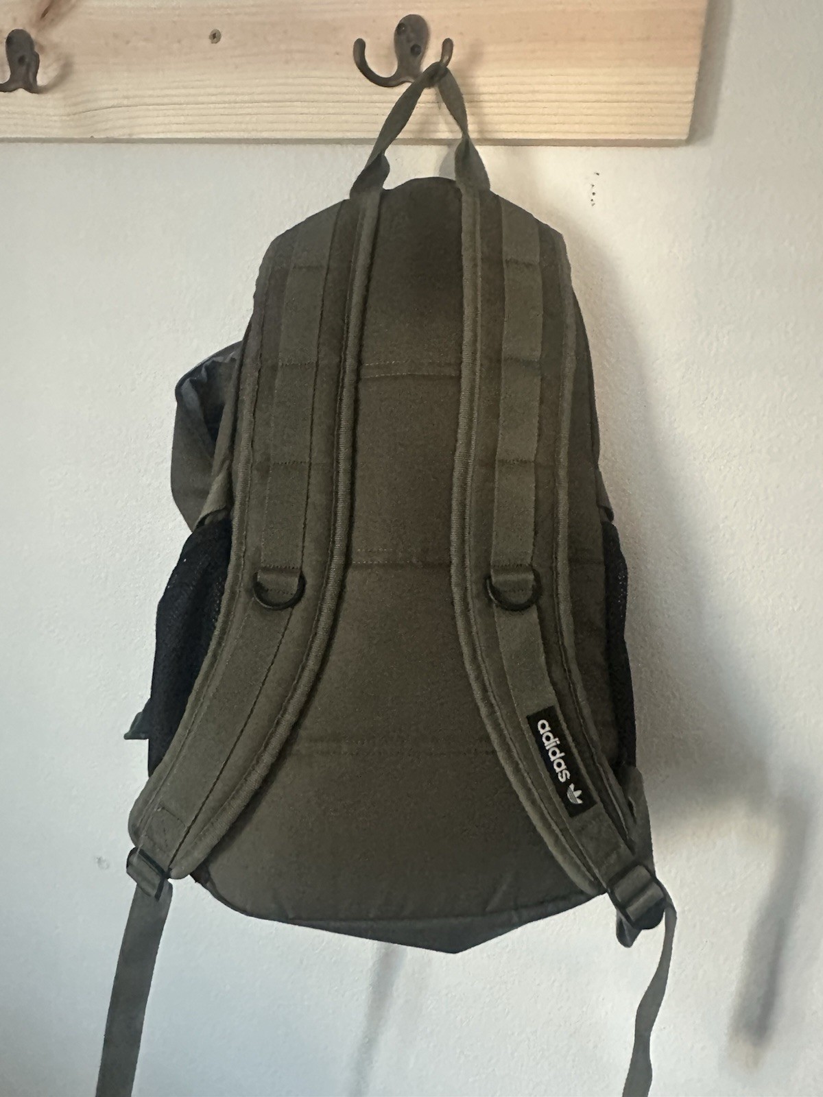 Adidas Originals Black Backpack Bookbag Laptop School Travel Multi Pocket EUC