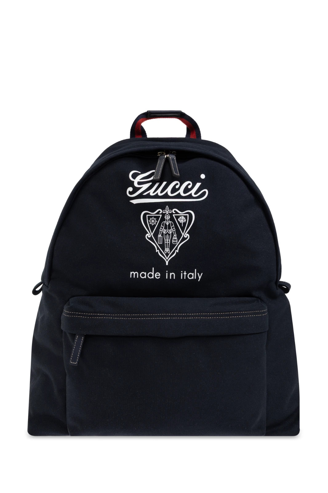 NEW AUTHENTIC GUCCI LARGE CANVAS AND LEATHER LOGO PRINT BACKBACK