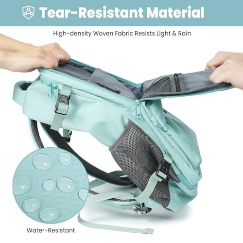 35L Travel Backpack – 180° Open Design, Multi-Pockets, USB Port, Laptop Compartm