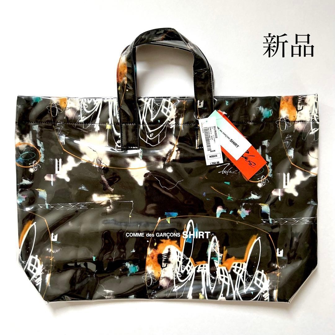 Comme Des Garcons SHIRT × FUTURA Tote Bag Black Excellent Condition Japan