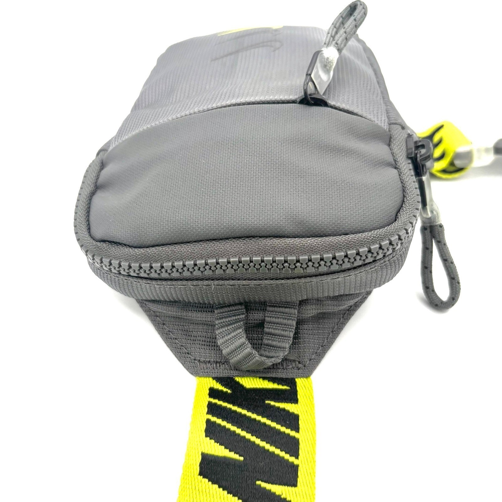 Nike Sportswear Essentials Small Hip Pack Bag Gray Neon Crossbody BA5904-068 HTF