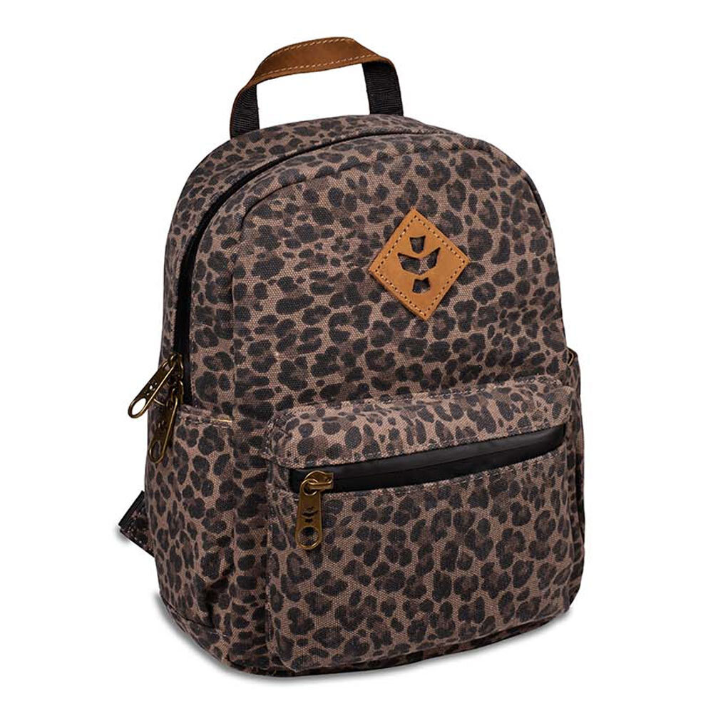 The Shorty Odour Proof Backpack Bag by Revelry-Leopard