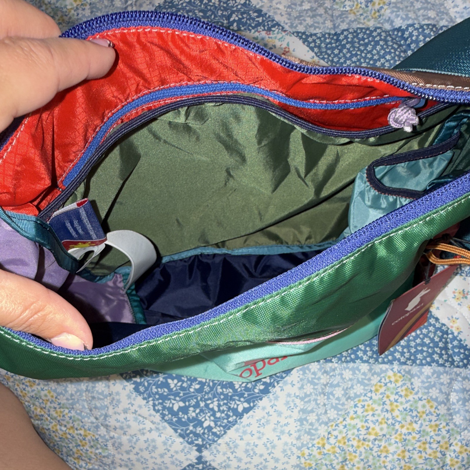 Cotopaxi Del Dia Colorblock Convertible Tote, Zipper, Adjustable Strap, Unisex