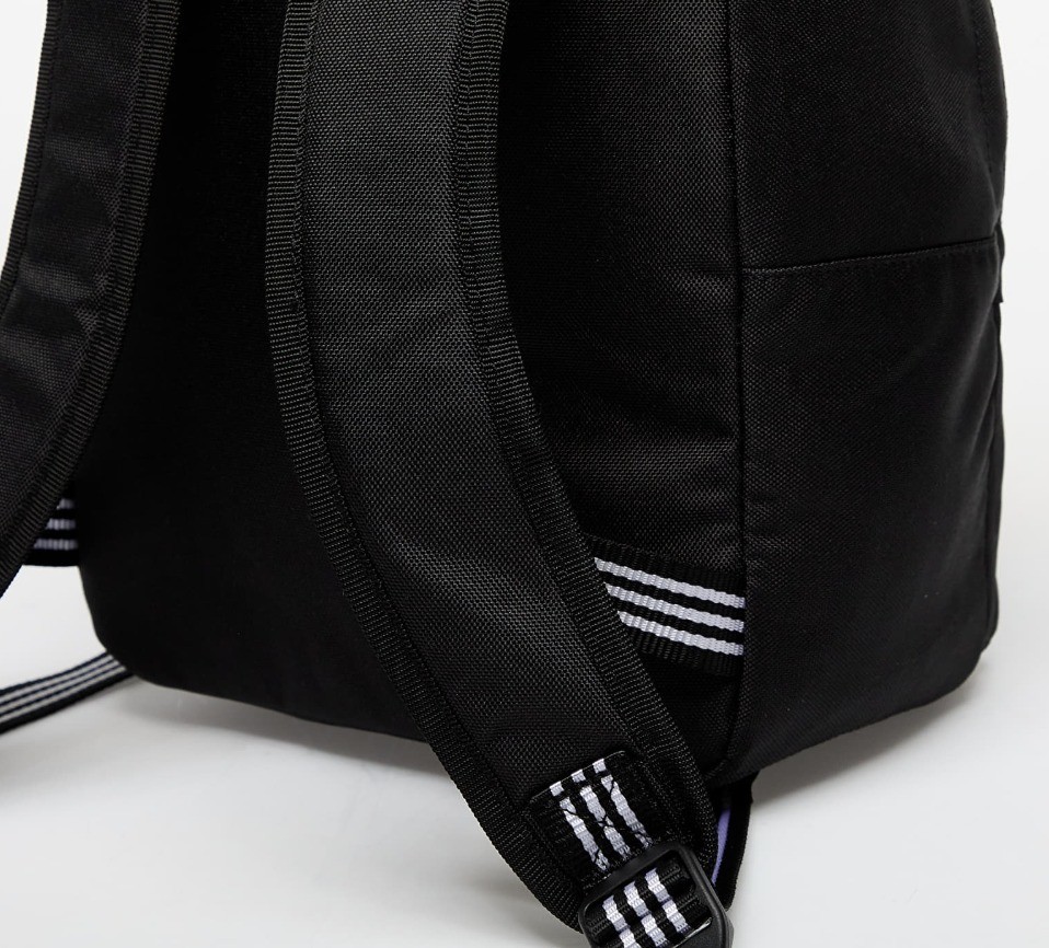Adidas Originals Adicolor Small Backpack Black White Trefoil Travel School IJ076