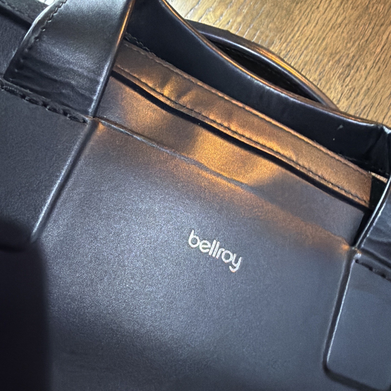 Bellroy Designers Edition Leather Laptop Briefcase Black Work Messenger Bag