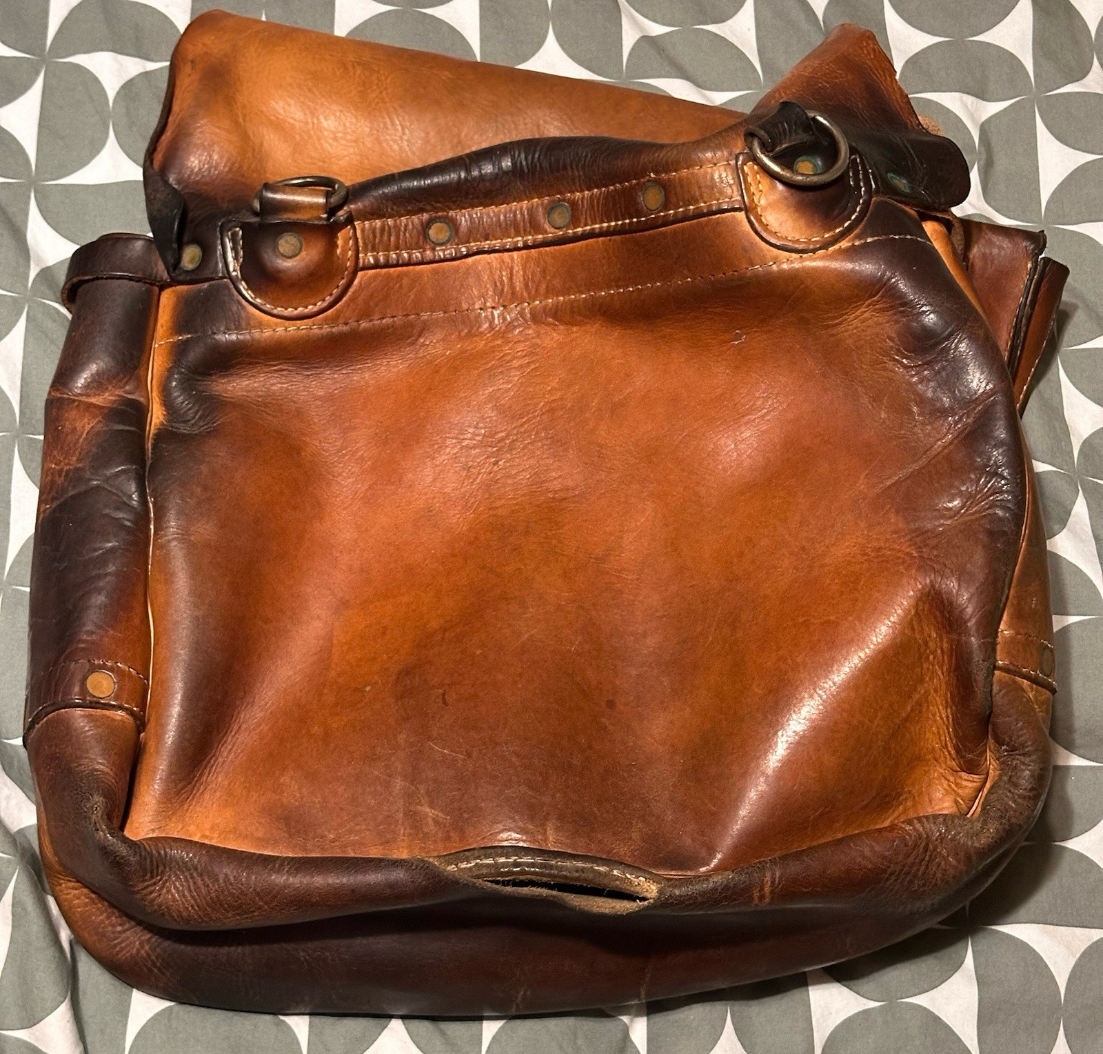 Vintage 1966 Buchheimer Leather US Mail Postal Carrier Satchel Bag No Strap USA