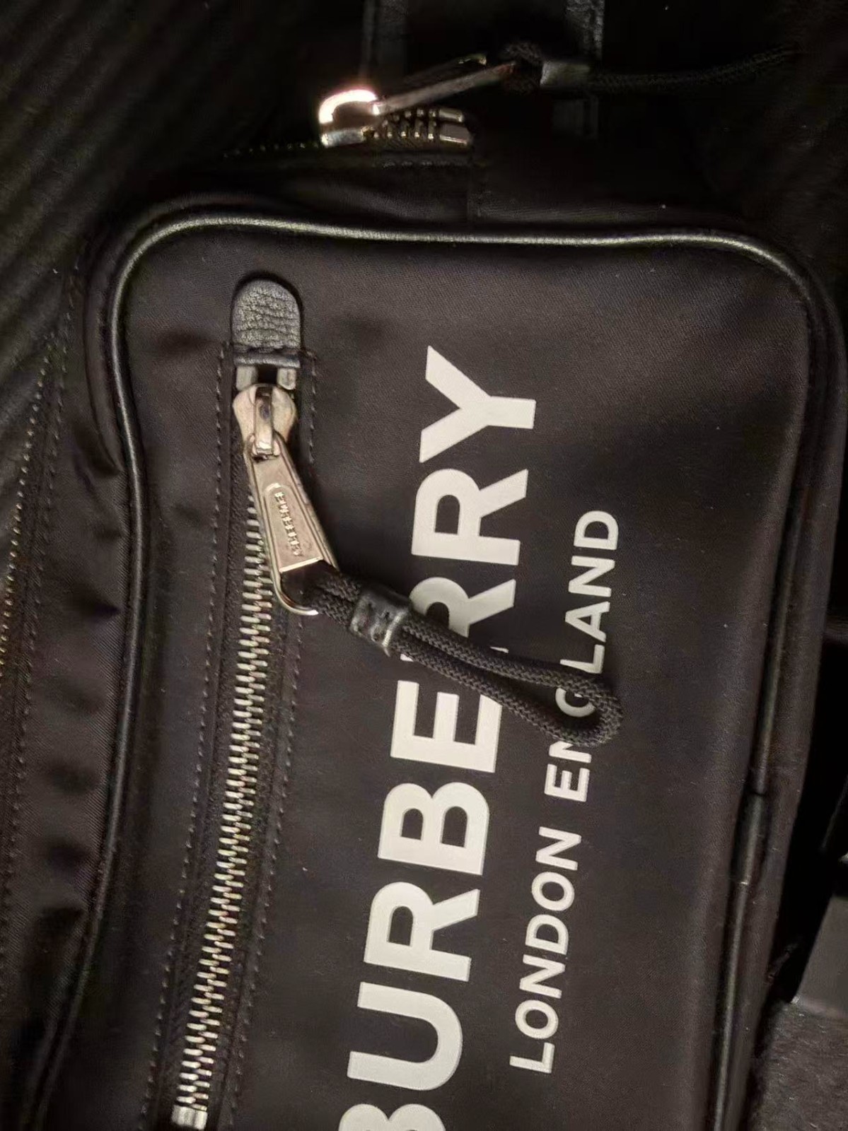 Burberry London Logo Print Nylon Bum Bag (Shoulder Bag, Body Bag)