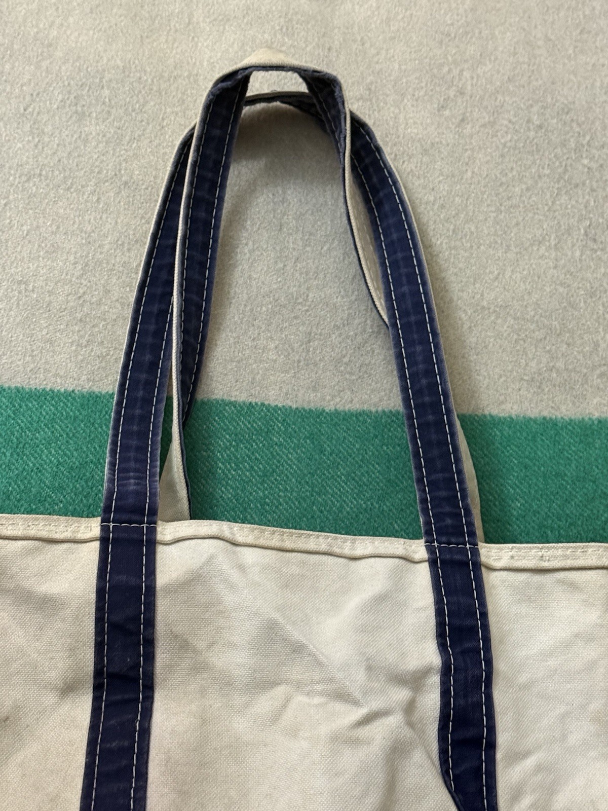 LL Bean Time Warner Cable Boat & Tote Bag 2010-2016 Era Employee Staff Indigo