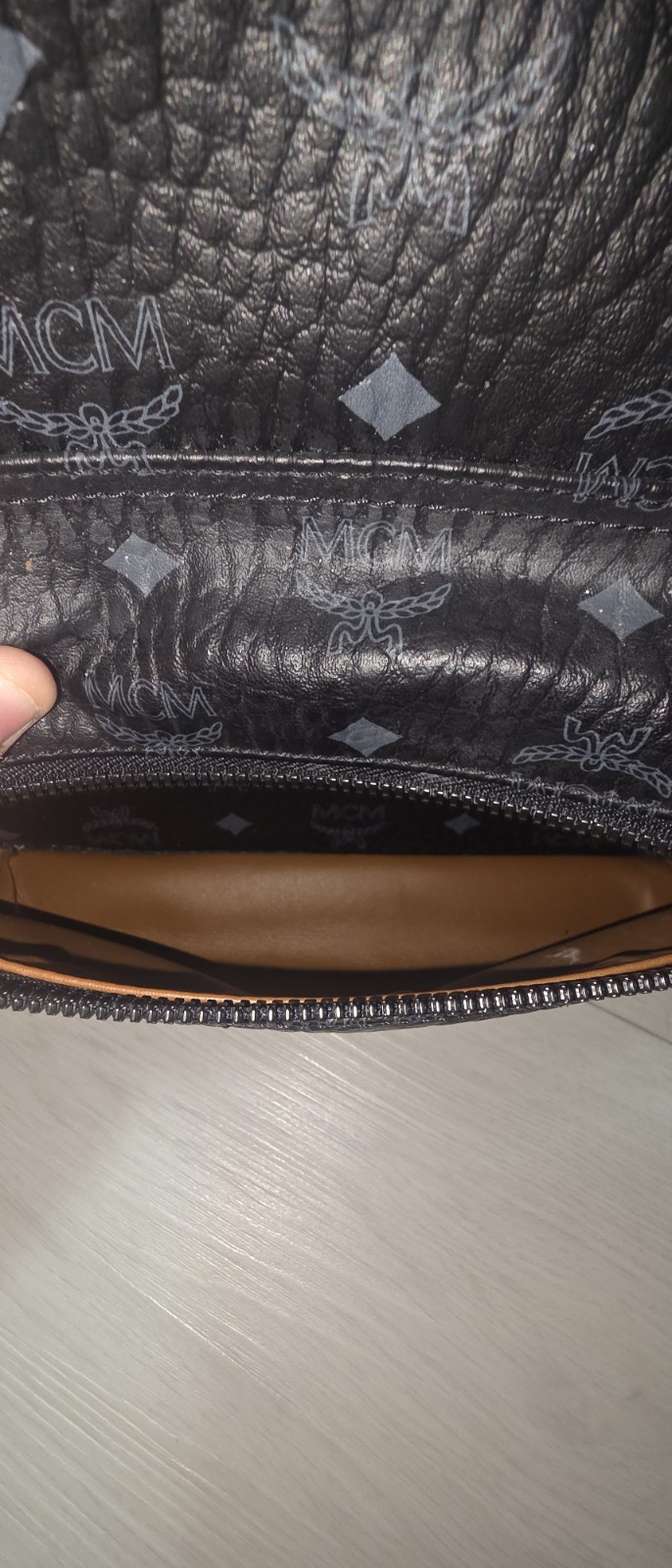MCM Stark Side Studs Backpack in Black Visetos Medium Excellent Condtion