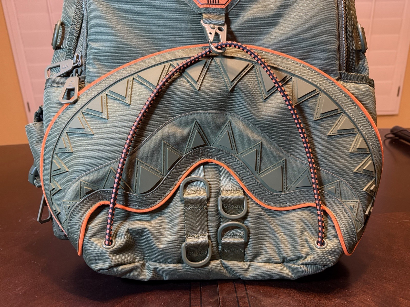New Sprayground Special Ops Shark Squad Backpack Military Green Shark Mouth