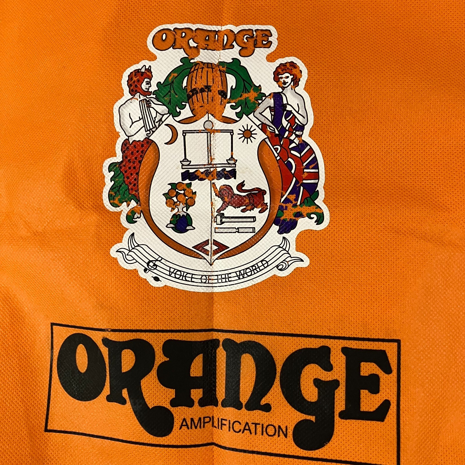 Orange Amplification Tote Bag 17×15 Logo Music Promo Slight Marks See Photos