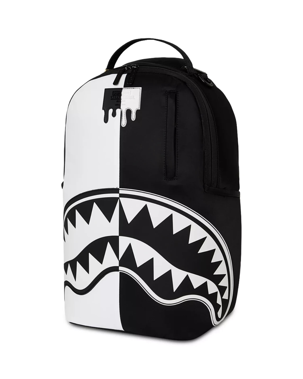Sprayground Shark Central Split Backpack🔥New Black Bookbag Large School Bag
