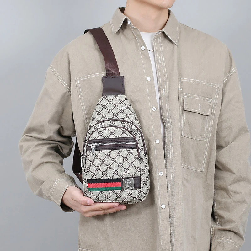Men’s Multifunction Messenger Bag Shoulder Cloth Chest Bags Crossbody Casual