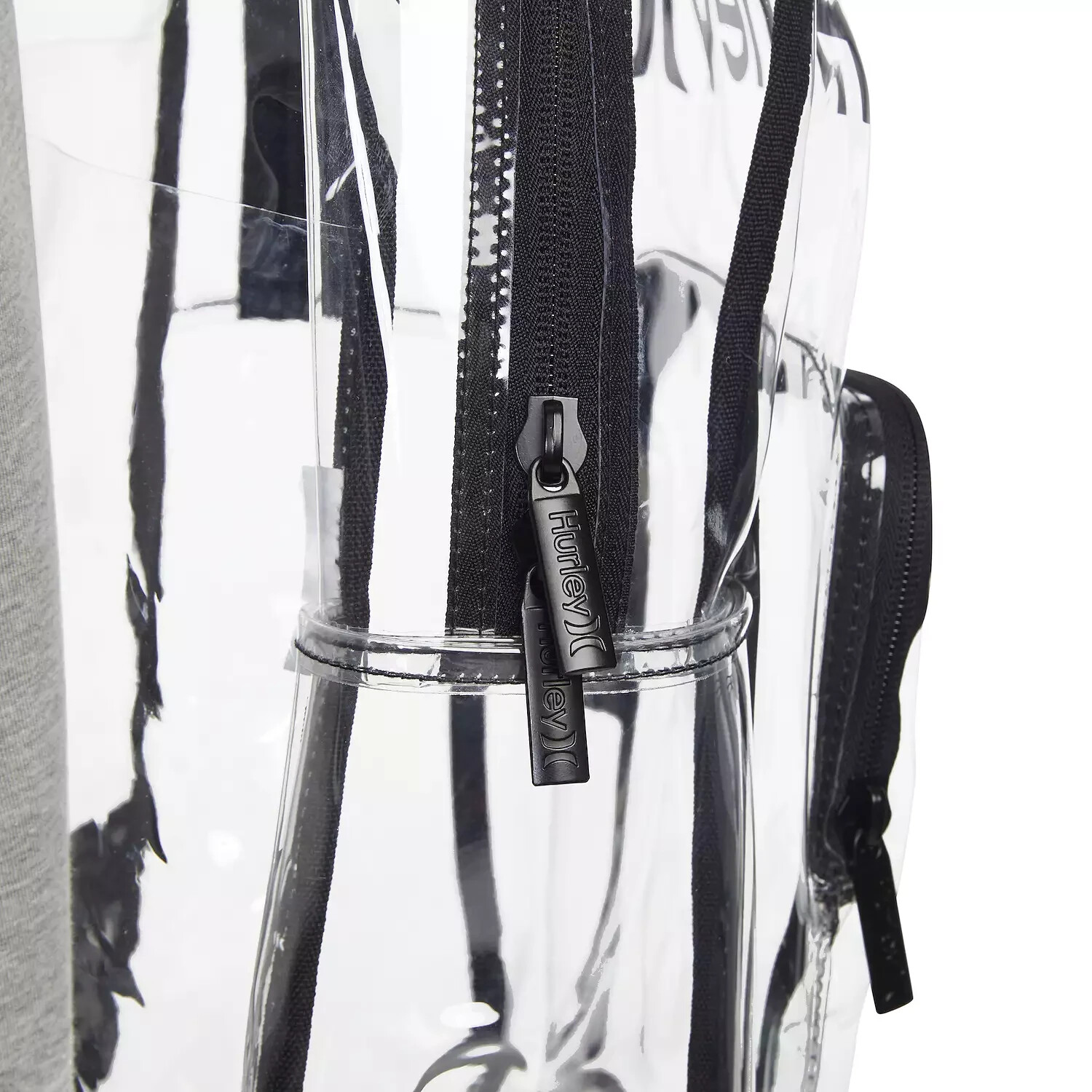 Hurley Aurora BLACK Transparent Daypack Unisex School Backpack 9A7369 NEW $55