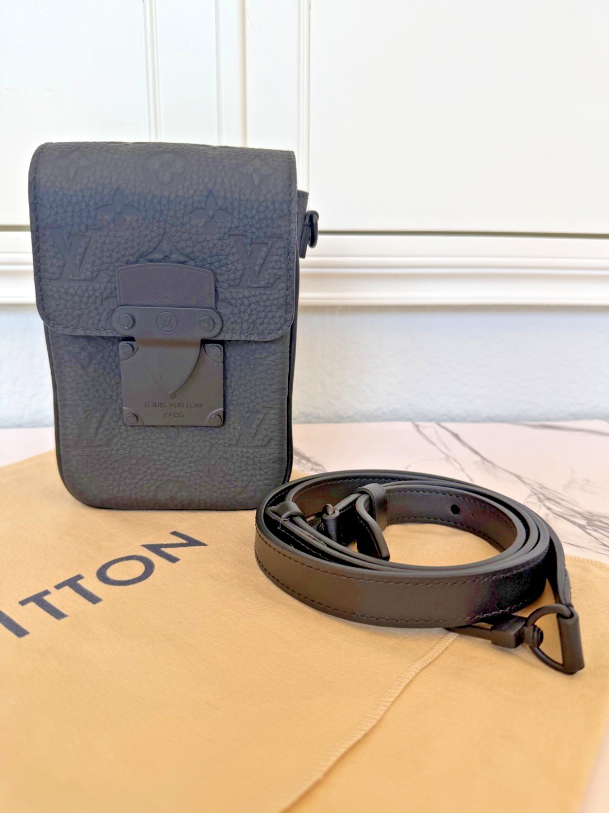 Louis Vuitton S-Lock Vertical Wearable Wallet Side Bag – Taurillon Monogram