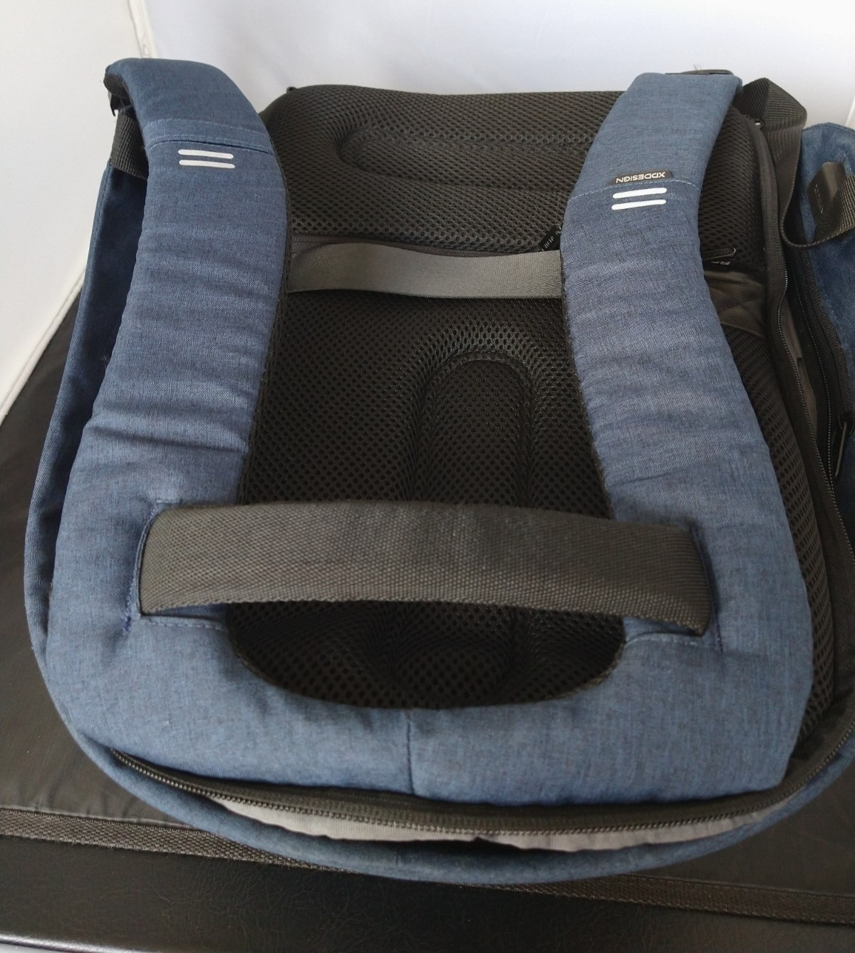 XD Design Backpack Bobby BLUE Anti Theft Travel Laptop USB Port/RFID Stash Area
