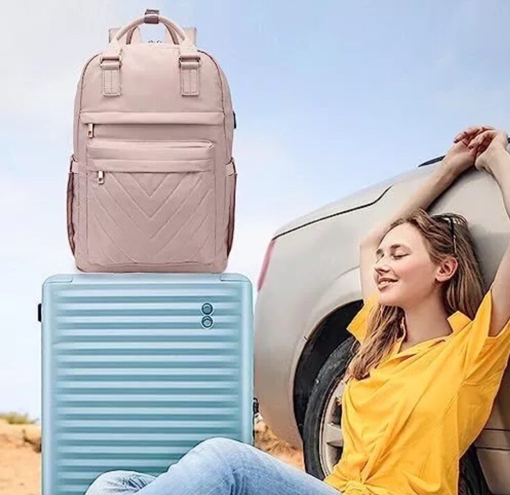 Laptop Backpack for Women Carry On Travel Backpack Airline Approved Vintage W…