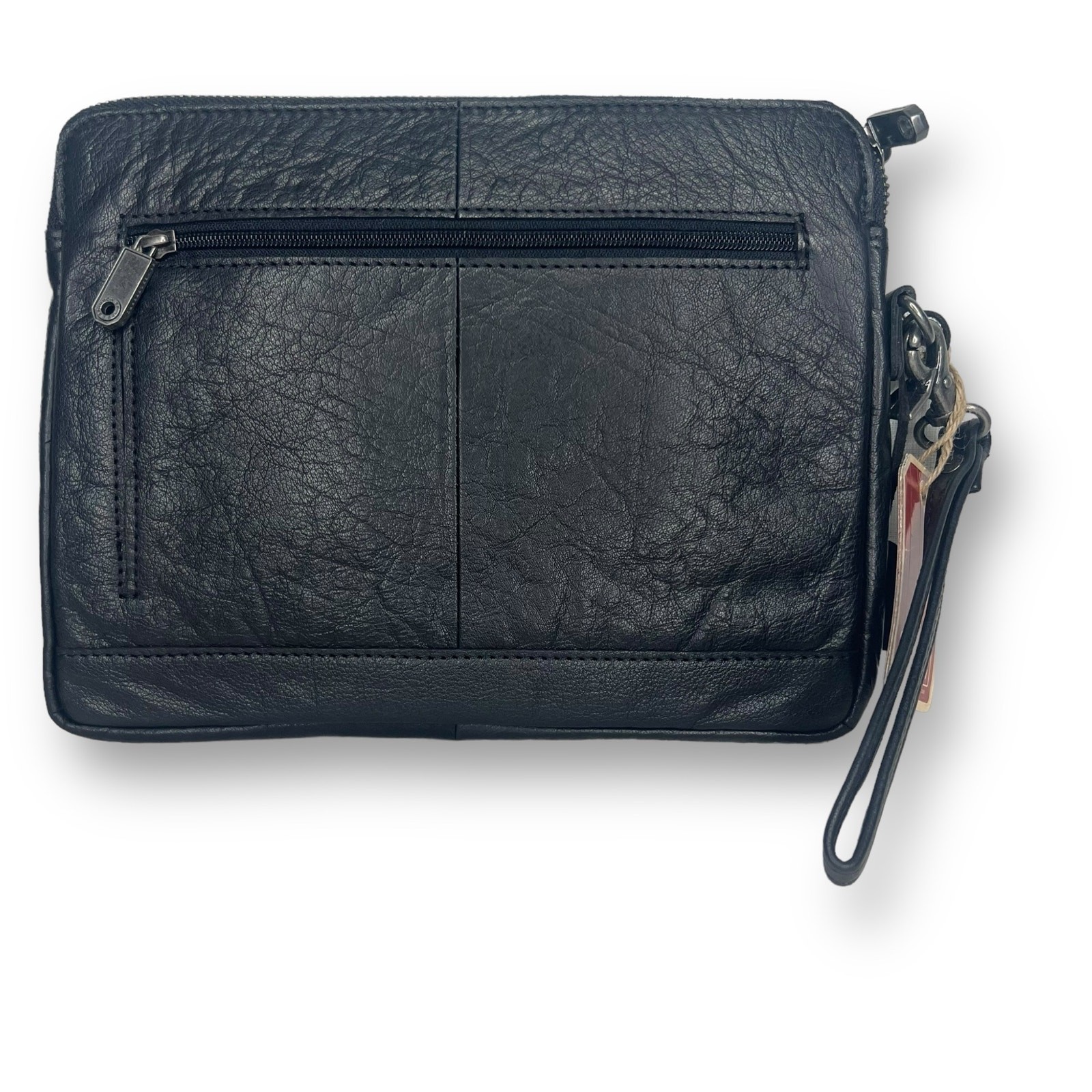 Spikes and Sparrow Tablet Case Black Buffalo Leather iPad Sleeve Zipper Bag
