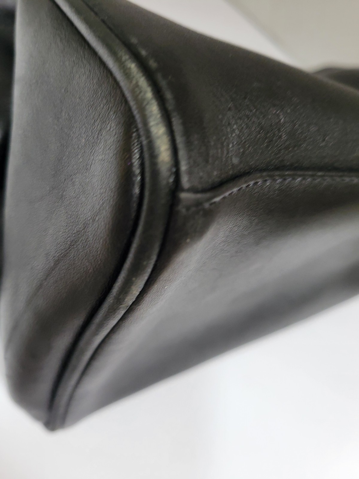 Rare Coach Black Leather Toiletry Case Dopp Kit Bag GO5S-5406