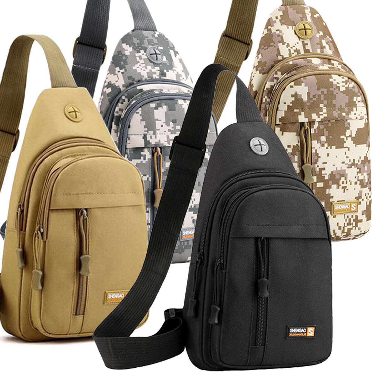 Tactical Sling Backpack Shoulder Bags Travel Military Crossbody Chest Bag Unisex