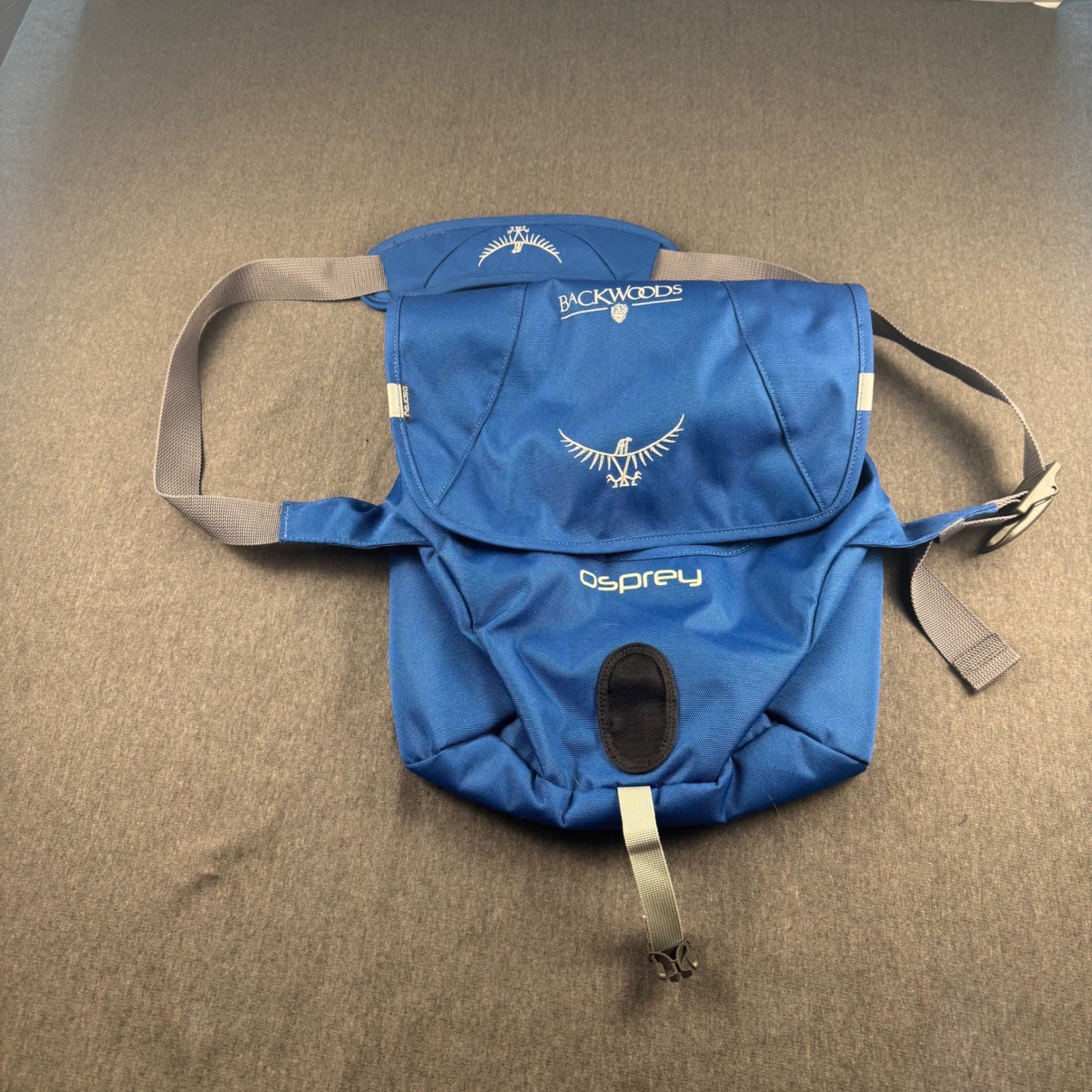 Osprey Backwoods Messenger Bag Blue Canvas Shoulder Crossbody Laptop Bag