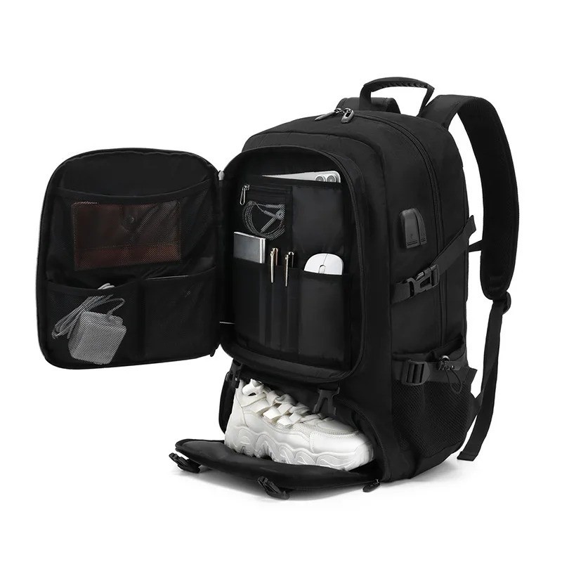 50L 80L Large Travel Backpack Men Separate Shoe Compartment Business Bag Outdoor