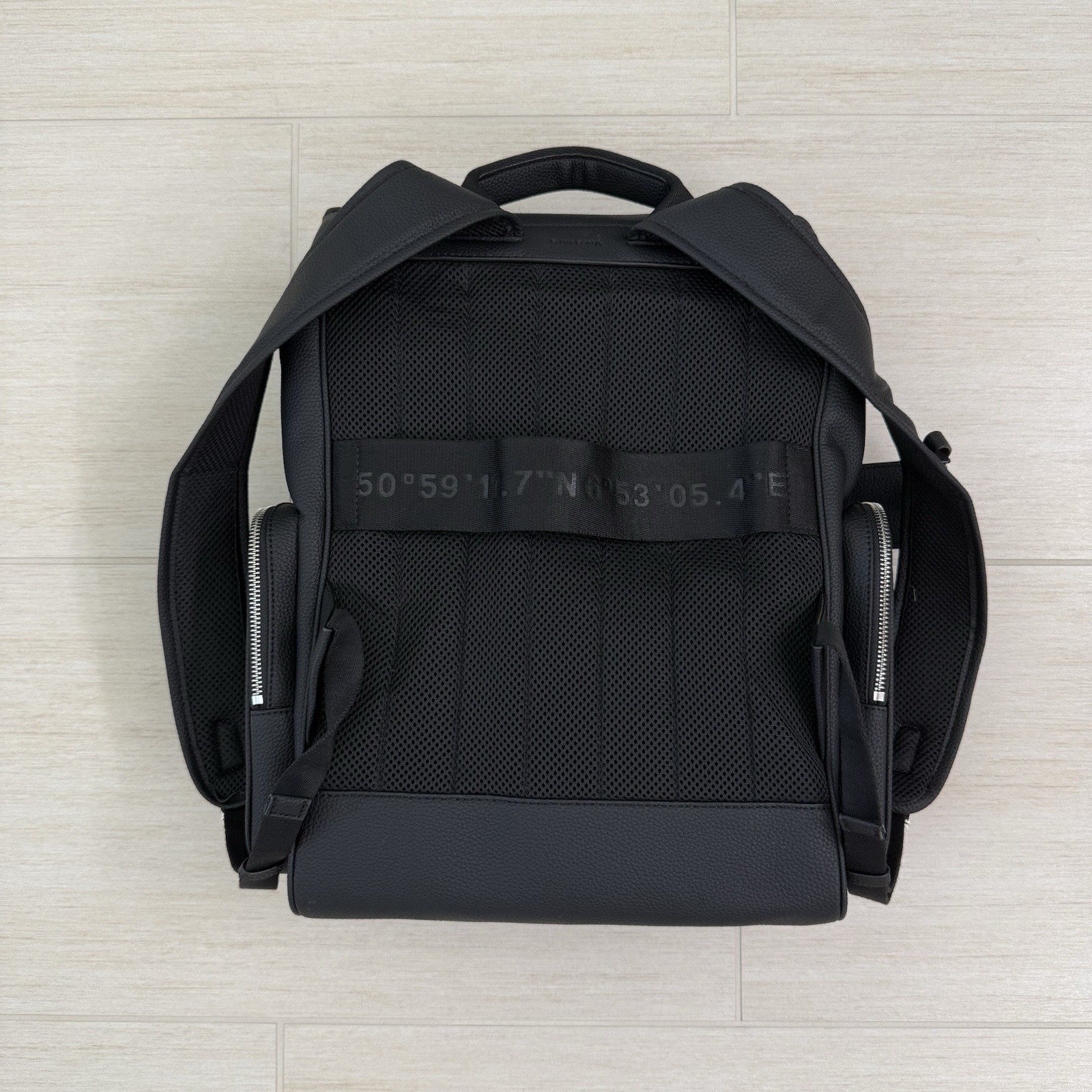 Rimowa Black Leather Backpack Travel Bag Unisex