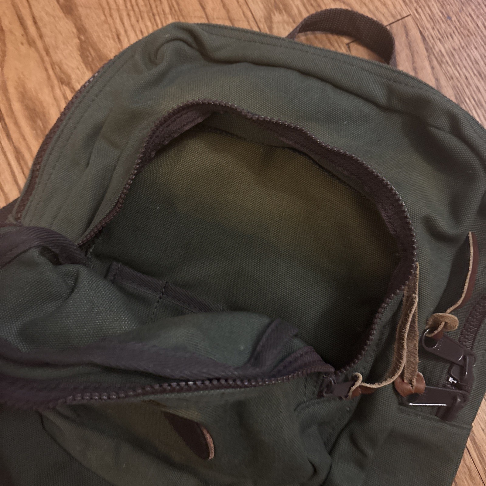 Duluth Pack Olive Green Travel Backpack Canvas Laptop Bag Daypack *read Logo