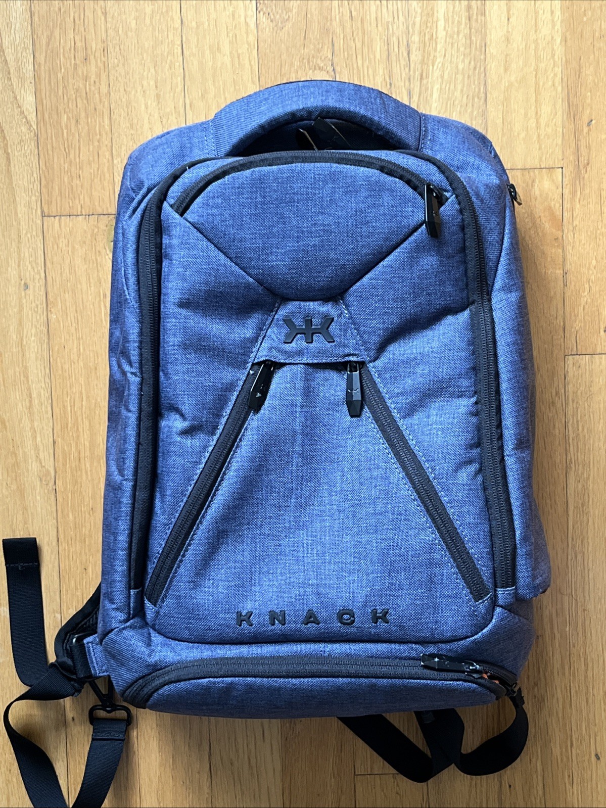 Knack Series 1 Medium Expandable Laptop Travel Backpack Blue Carry On 27L