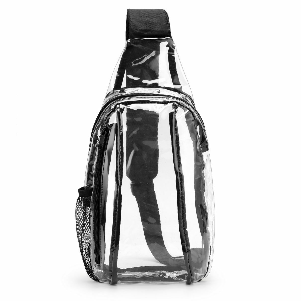 2Pcs Clear Sling Bag Stadium Approved Mini PVC Crossbody Shoulder Backpack Chest