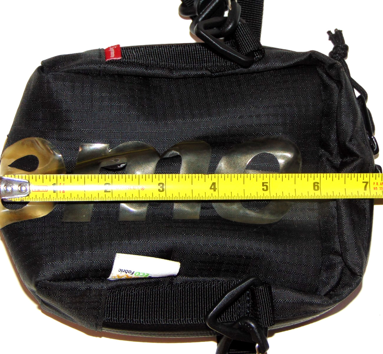 Supreme Shoulder Bag SS21 Black Translucent Logo Cordura Crossbody Authentic