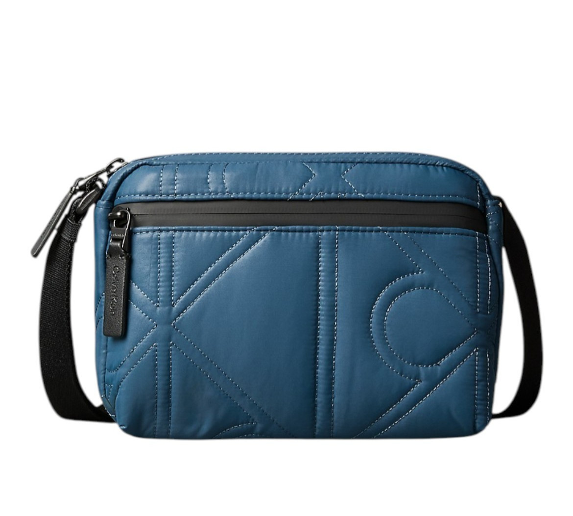 Calvin Klein Men s Puffer Camera Bag – Blue NWT MSRP $89