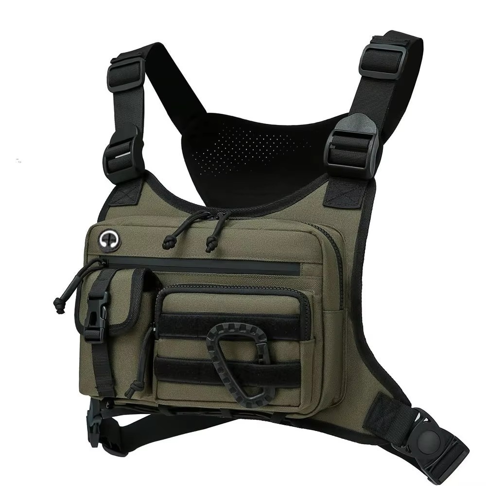 Tactical Chest Pack Men EDC Waterproof Anti-Theft Vest Outdoor Cycling Running