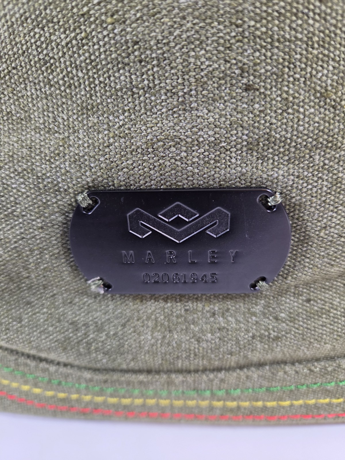 House Of Marley Hemp Bag Bob Marley Back Pack Olive Green Adjustable Straps