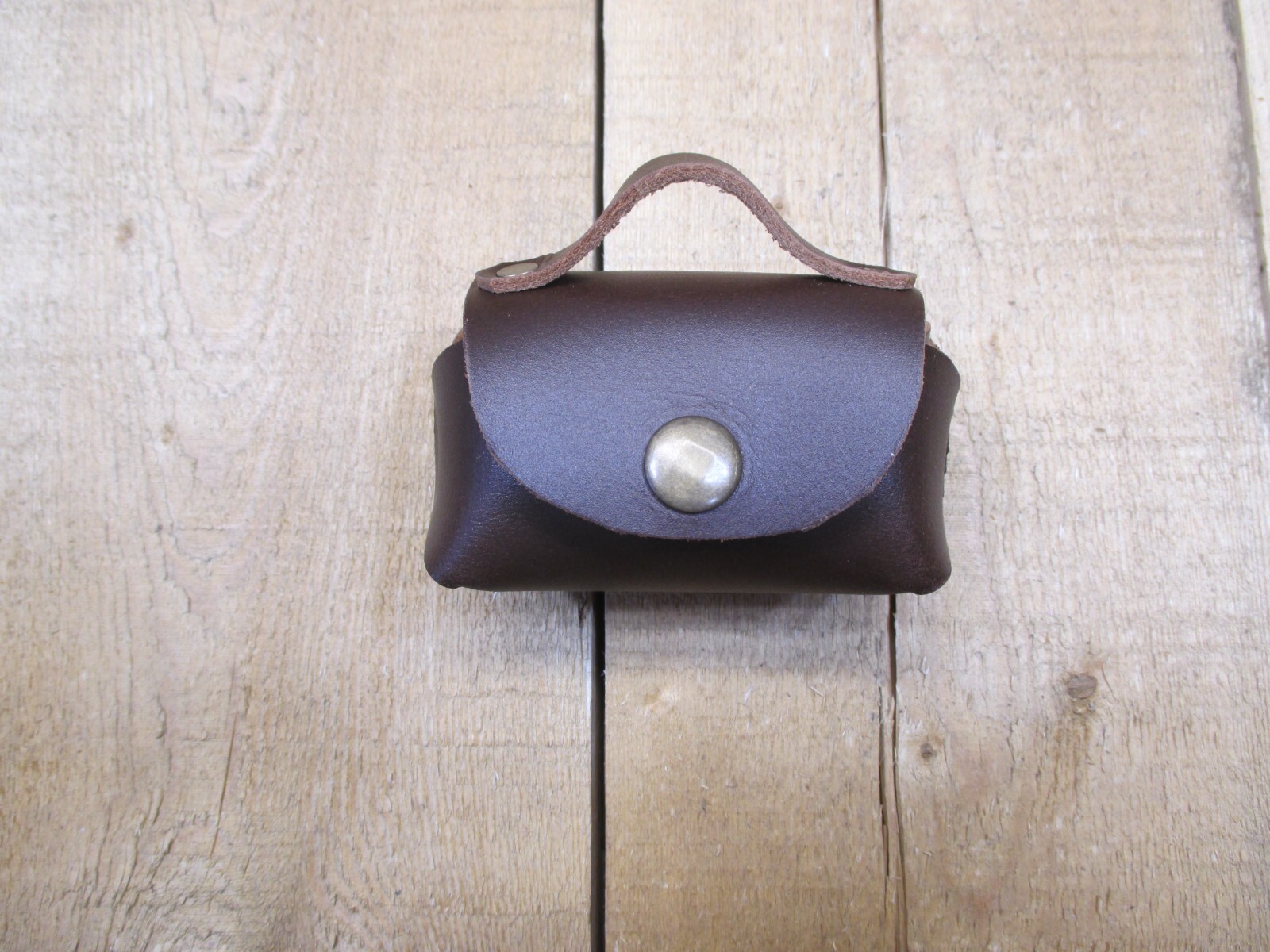 3 Each, Leather Coin Pouches, Carry in Pocket Glove Box Purse or Armrest Console
