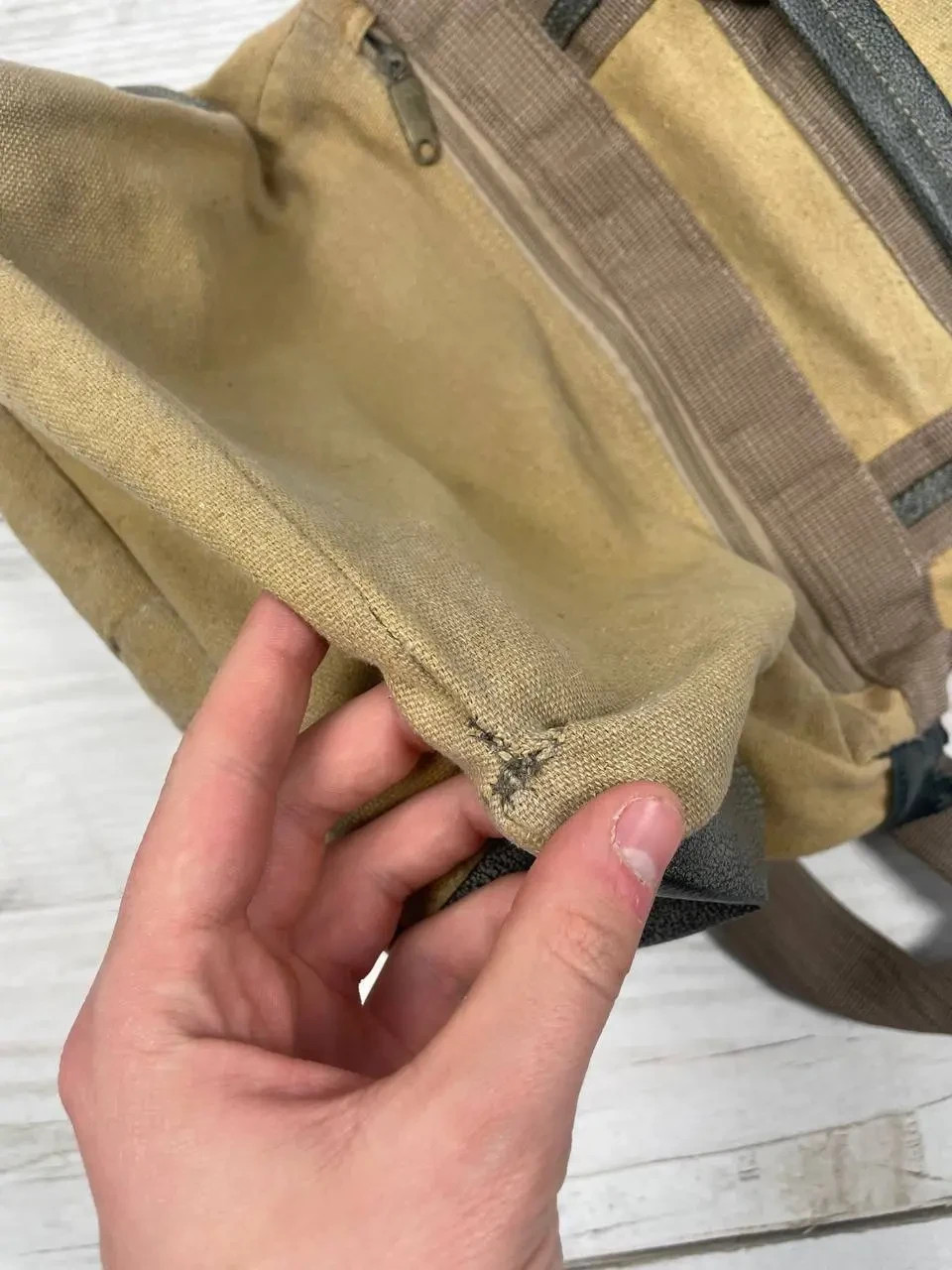 Vintage Diesel Shoulders Bag 90s Men Beige