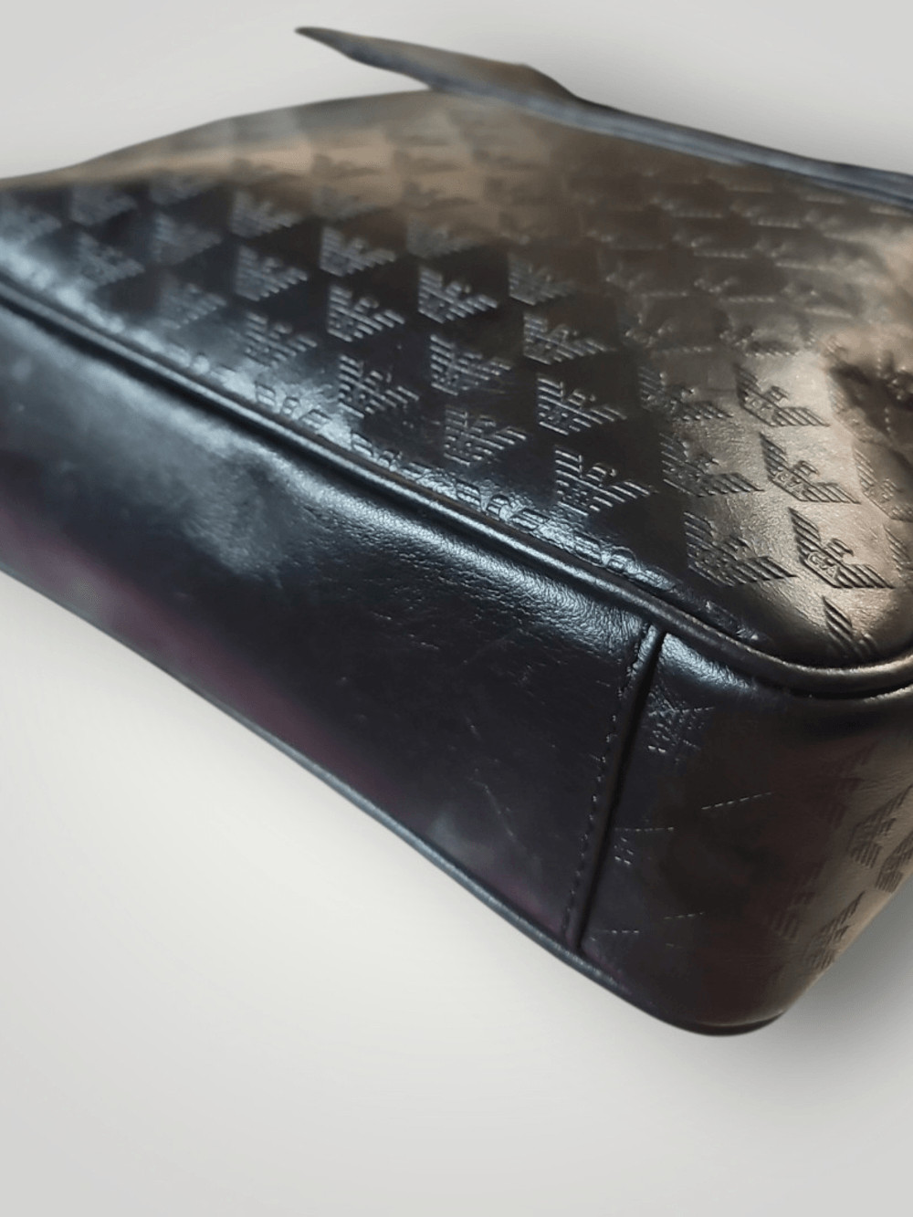 Emporio Armani Black Mens Crossbody Messenger Bag