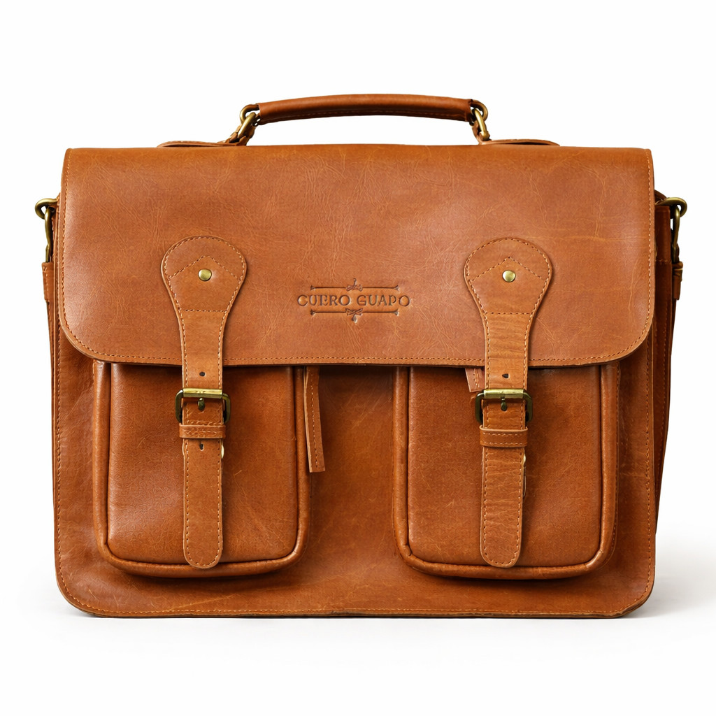 Cuero Guapo New With Tags Handcrafted Leather Briefcase Messenger Bag Laptop