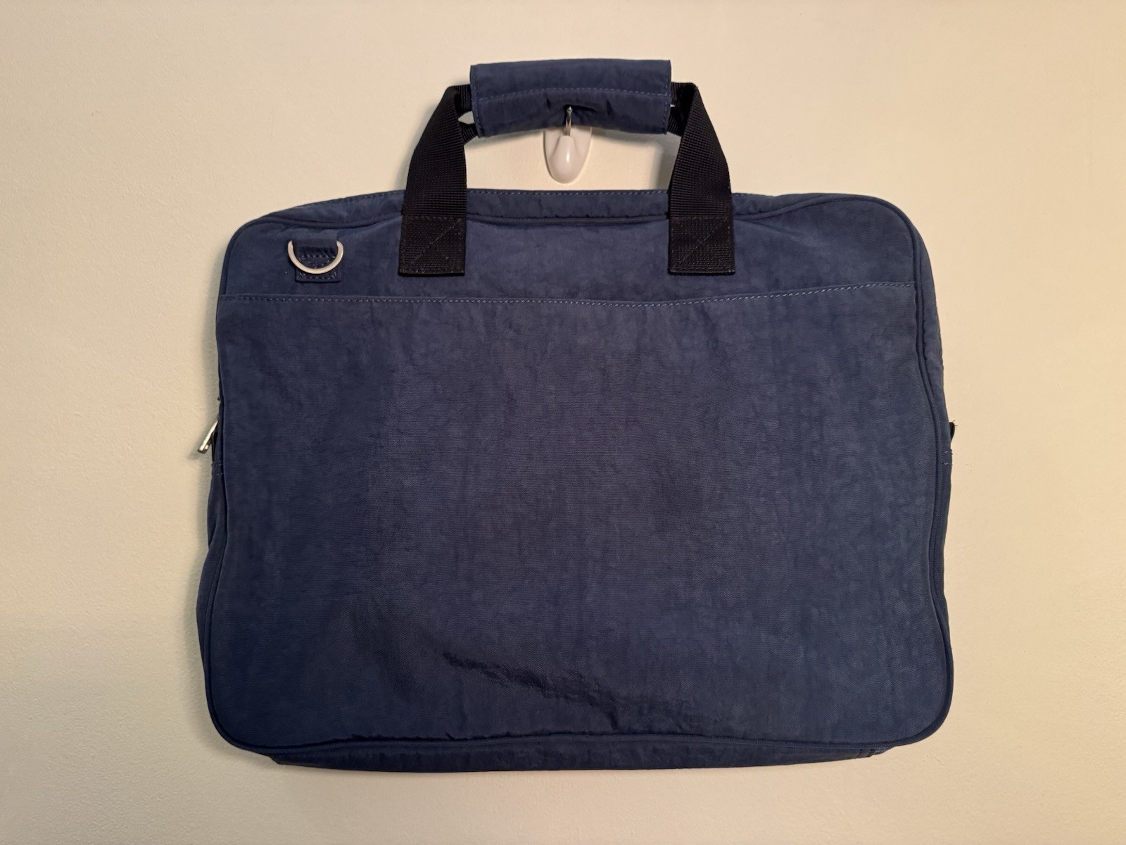 OG Washed Nylon Jack Spade Laptop Light Weight Brief Case Navy Blue With Strap