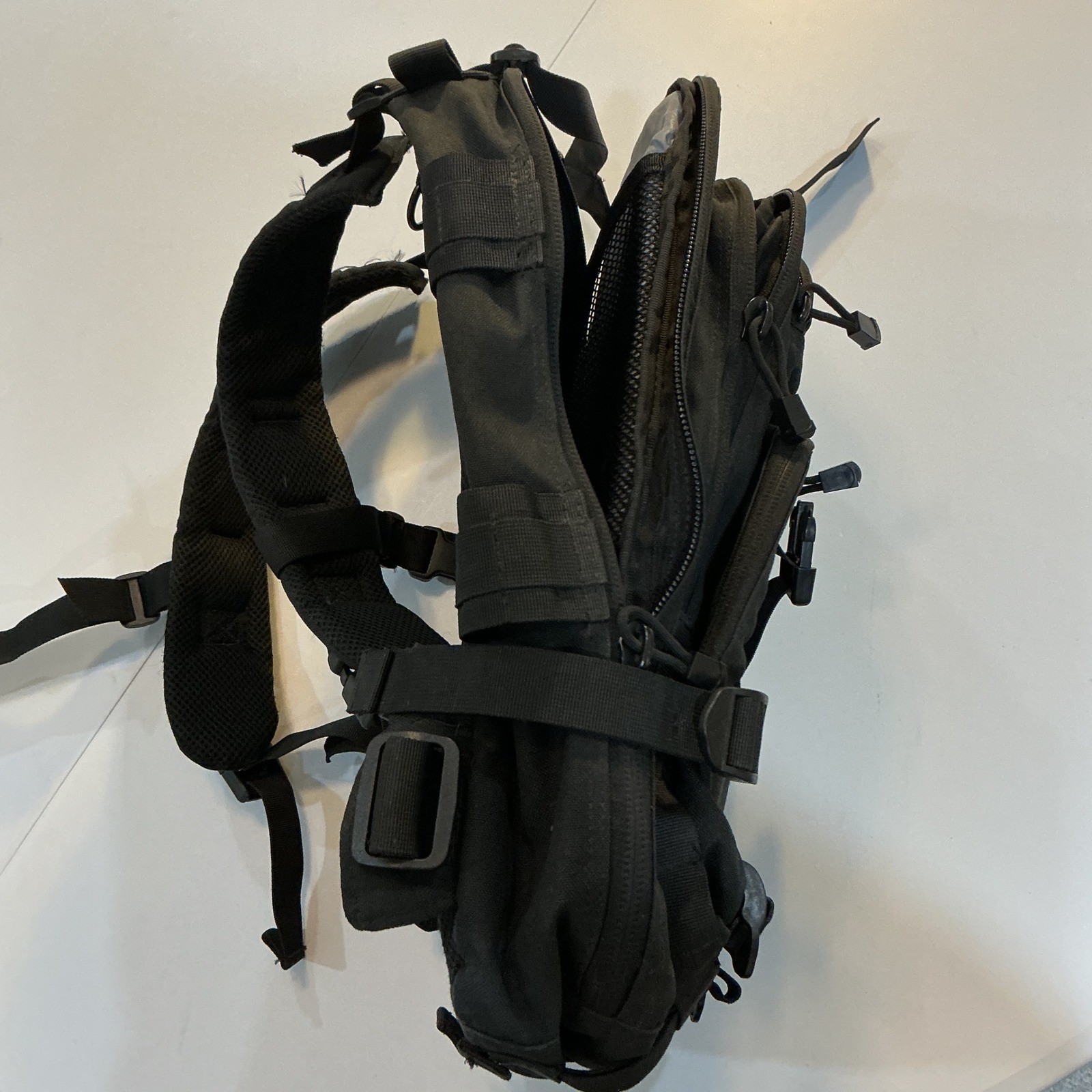 Condor Tactical Backpack Black MOLLE Webbing Utility Hiking Gorpcore Techwear