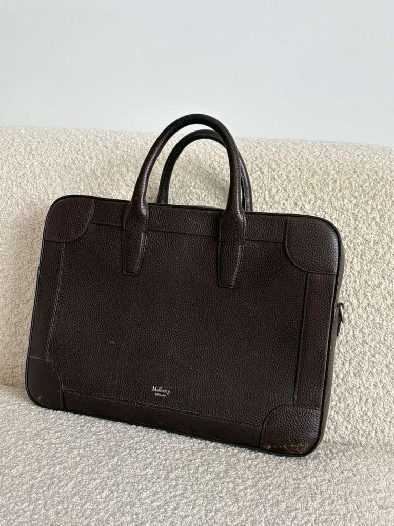 Mulberry Belgrave Single Document Holder – Brown (discontinued color)