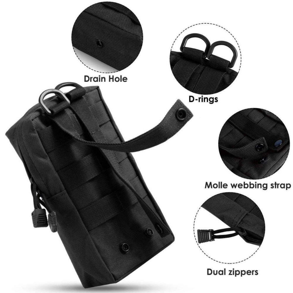 Tactical Molle Pouch EDC Multi-purpose Belt Waist Pack Bag Utility Phone Pocket