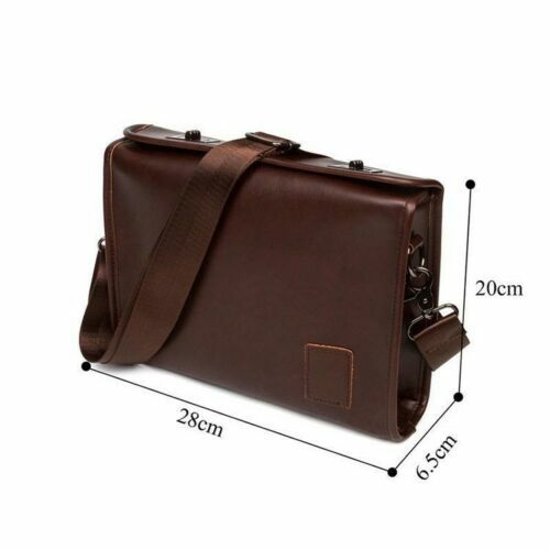 Men’s Briefcase Casual Business Shoulder Bag Leather Messenger Satchel Bag